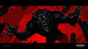 The Witches digital wallpaper, Grzegorz Przybyś, The Witcher, werewolves, The Witcher 3: Wild Hunt