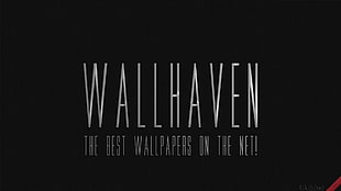 Wallhaven wallpaper, wallhaven, logo, quote, fan art