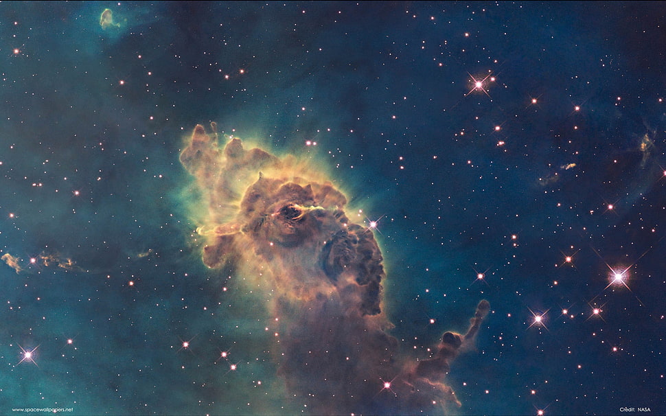 galaxy illustration, space HD wallpaper