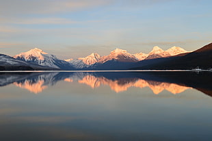 landscape photography of mountain near the lake HD wallpaper