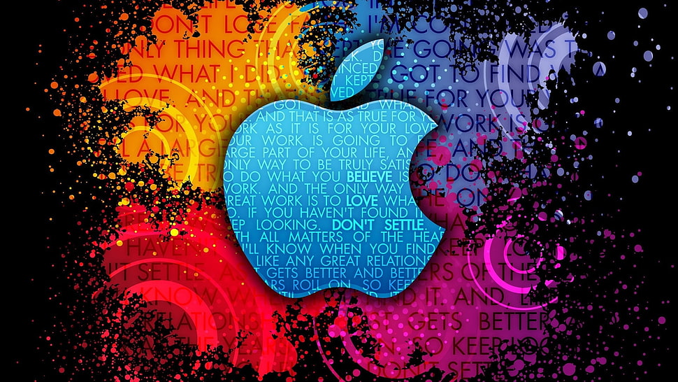 multicolored iTunes logo HD wallpaper