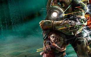 game application, BioShock, Big Daddy, Little Sister, video games