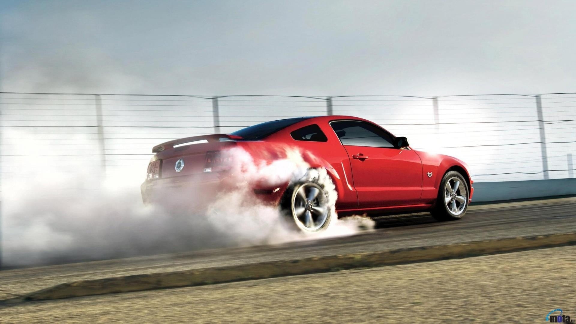 23++ Mustang Red Car Drifting Hd Wallpapers HD download