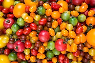 bunch of fruits, Tomatoes, Tomato, Variety