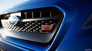 blue Subaru front bumper, Subaru, car