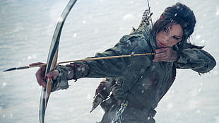 Lara Croft from Tomb Raider 3D illustration