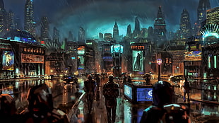science fiction, city HD wallpaper
