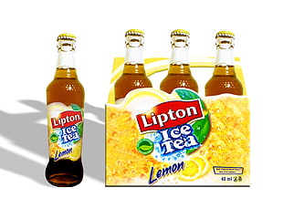 Lipton ice team lemon bottles HD wallpaper