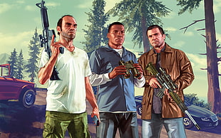 Grand Theft digital wallpaper