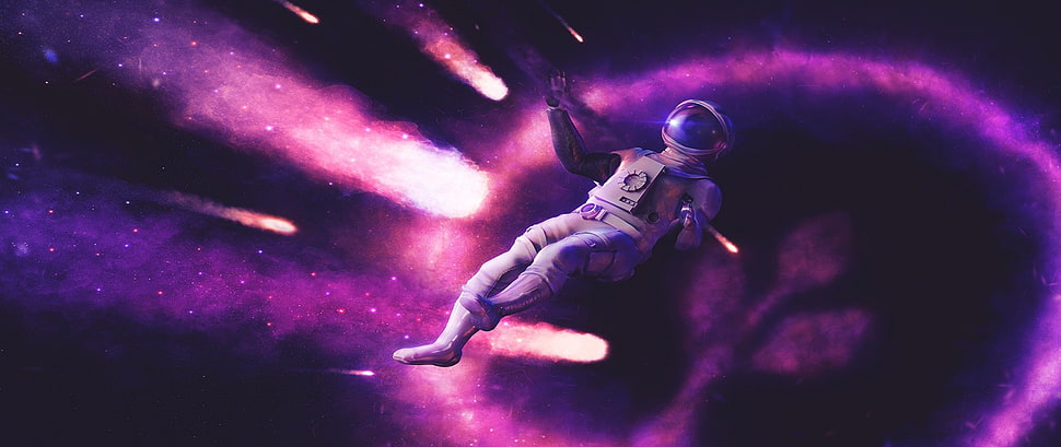 astronaut suit, ultra-wide, space, astronaut, space art HD wallpaper