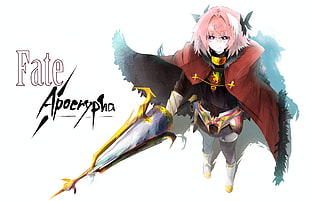 pink-haired female anime character, Fate Series, Fate/Apocrypha , anime boys, Rider of Black
