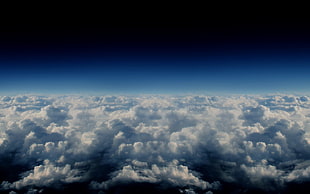 sea of clouds, sky, clouds HD wallpaper