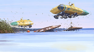 video game digital wallpaper, Simon Stålenhag, artwork