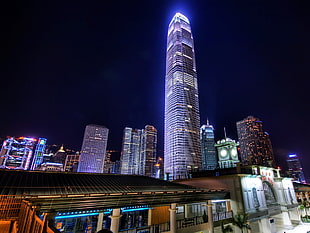 white concrete building, city, cityscape, Hong Kong, China