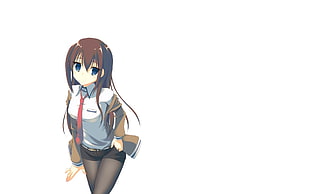 female anime character digital wallpaper, Steins;Gate, Makise Kurisu HD wallpaper