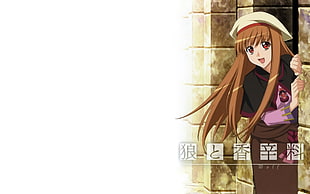 brown haired female anime character, Holo, Spice and Wolf