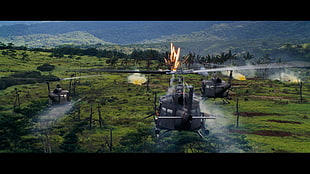 game application, Vietnam War, Bell UH-1, Tropic Thunder HD wallpaper