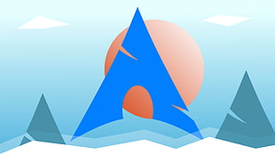 Pentagon, Arch Linux, Logo, 4K
