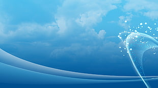 blue sky illustration
