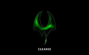 Cleanse digital wallpaper, Supreme Commander , black background, green, dark