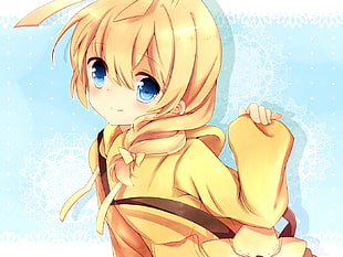 blonde-hairedfemale anime character