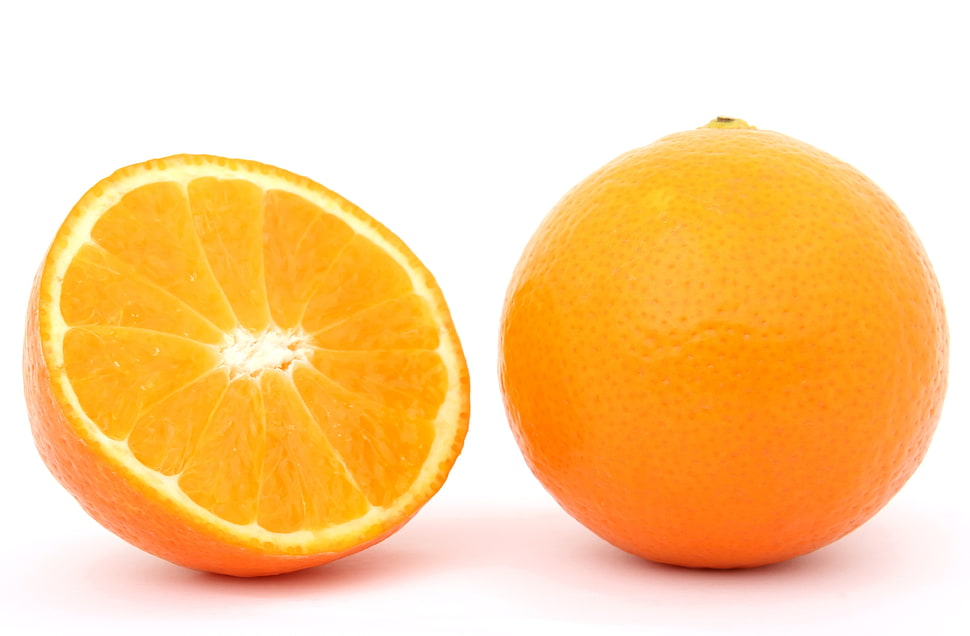 sliced orange fruit HD wallpaper