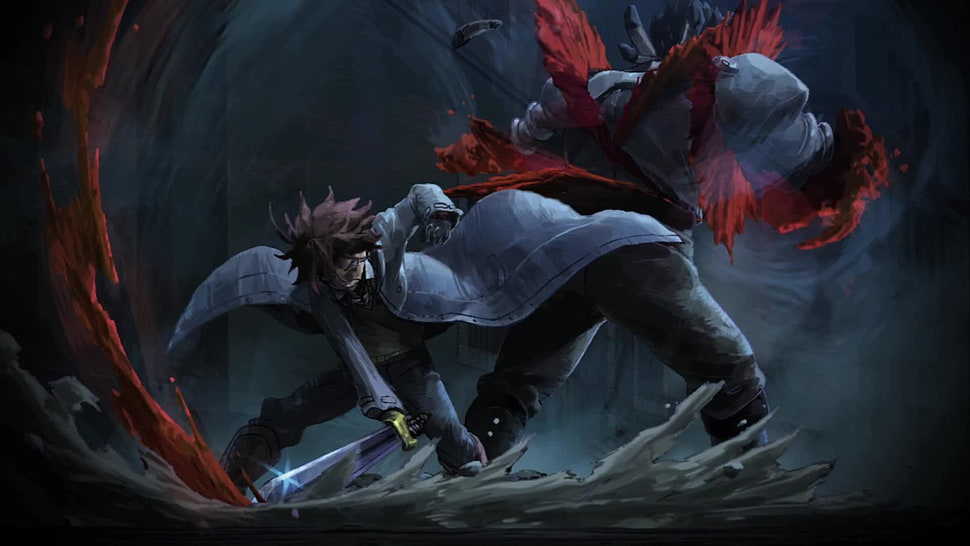boy holding sword that killed a monster digital wallpaper, Akame ga Kill!, anime HD wallpaper