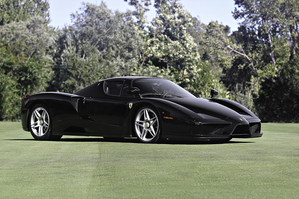 black Ferrari Enzo HD wallpaper