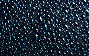 macro shot of water droplets