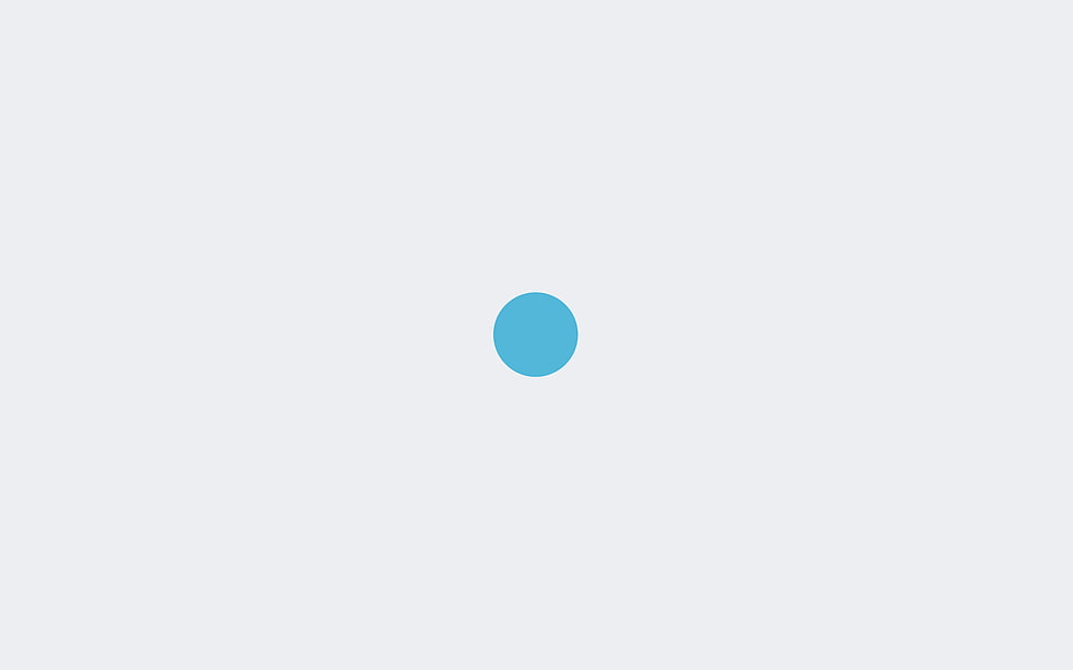 teal dot, minimalism, simple background, circle, white background HD wallpaper