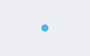 teal dot, minimalism, simple background, circle, white background