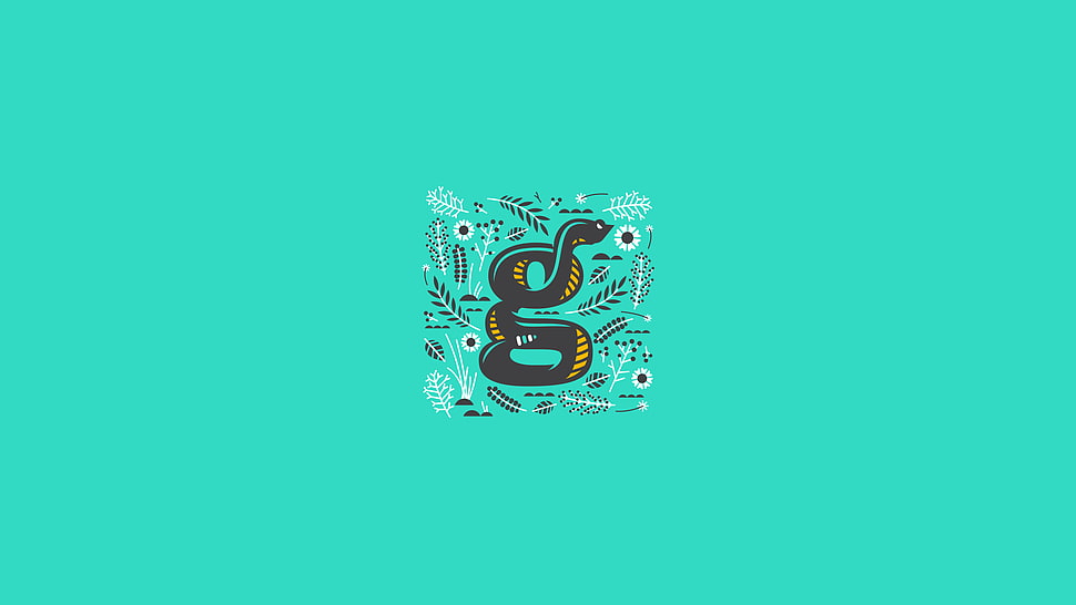 G logo, illustration, letter, teal, turquoise HD wallpaper