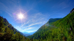 landscape photo of green mountains under clear blue sky during daytime