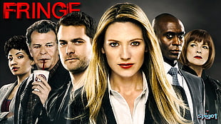 Fringe digital wallpaper, Fringe (TV series), Olivia Dunham, Dr. Walter Bishop, Peter Bishop