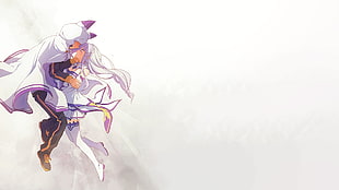 male and female anime character illustration, Re:Zero Kara Hajimeru Isekai Seikatsu, Natsuki Subaru, Emilia (Re: Zero), anime HD wallpaper