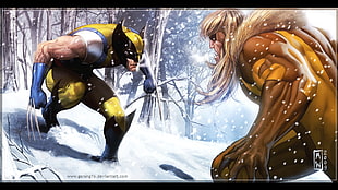 Wolverine and Sabertooth