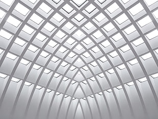 white ceiling, Architecture, Modern, Symmetrical HD wallpaper