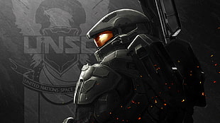 Halo United Nations Space wallpaper, Halo, video games, Spartans, Master Chief HD wallpaper