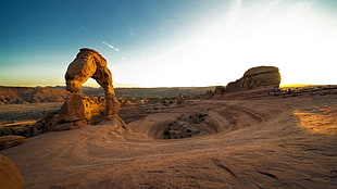 Arch Canyon, landscape, Arches National Park, rock, nature HD wallpaper