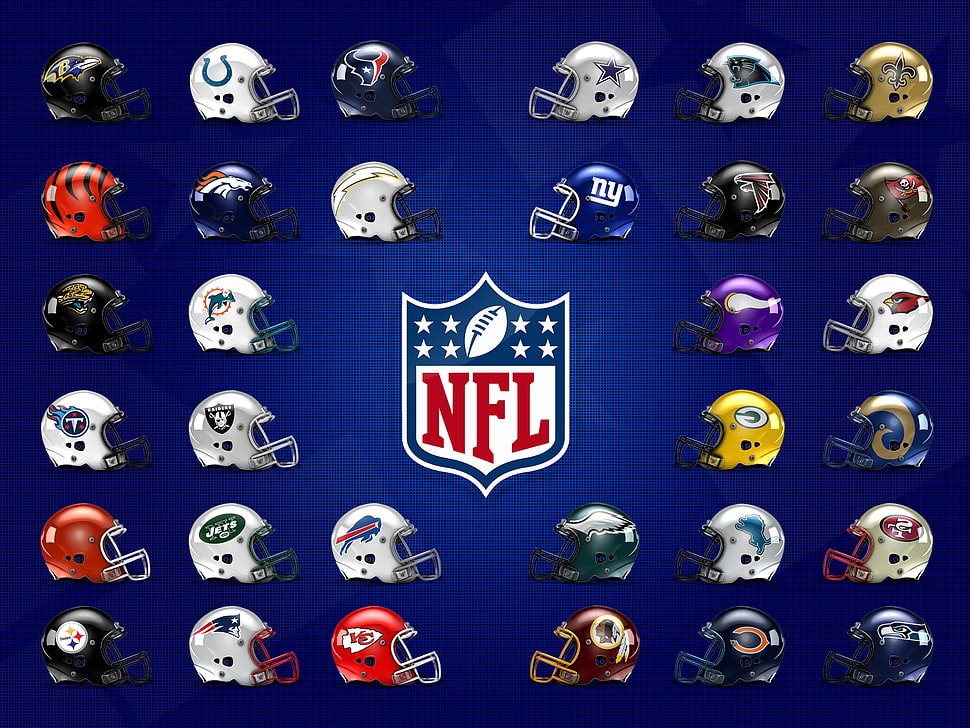 NFL team logo lot HD wallpaper