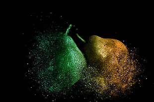 green and yellow glitters