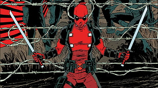 Deadpool wallpaper, Marvel Comics, comics, Deadpool HD wallpaper