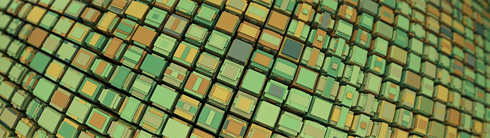 assorted-color block lot, pattern, abstract, procedural generation, 3D HD wallpaper