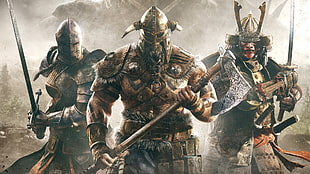 ancient warriors wallpaper, video games, For Honor, knight, samurai