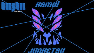 Hamul Junketsu digital wallpaper, Kill la Kill, artwork, typography, black background