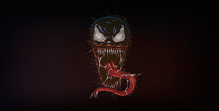 Venom illustration, artwork, Venom, Spider-Man