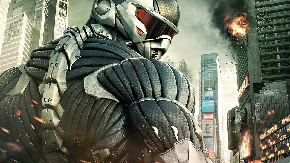 robot illustration HD wallpaper