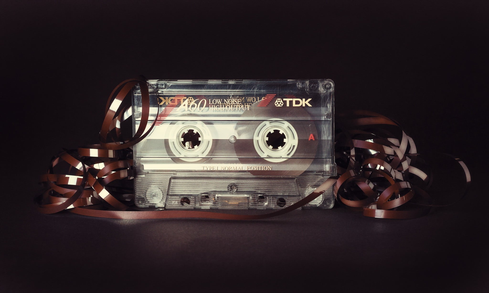 selective focus photo of TDK cassette