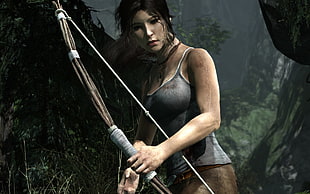 Tomb Raider Lara Coff game digital wallpaper