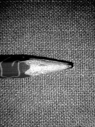 black lead pencil, pencils, fabric, monochrome